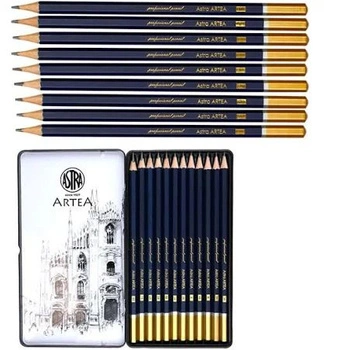Zestaw ołówków  ARTEA do nauki szkicowania -kpl 12 szt.