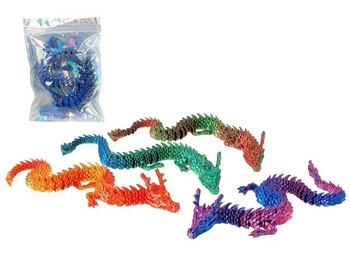 smok 3D, dl.45cm, przegubowy, ruchomy