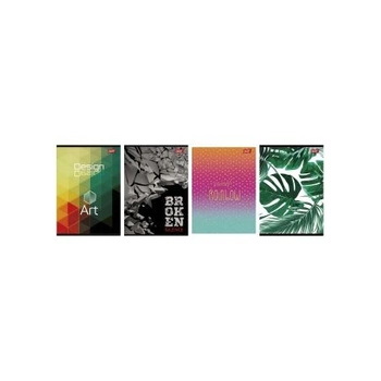 ZESZYT A4 LINIA  LAMINOWANY 96 KARTEK