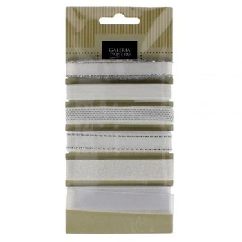 Tasiemki, zestaw biały 6 x 1,5m- produkt dekoracyjny