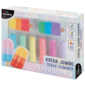Kidea Kreda Jumbo Lody Summer 8 elementów