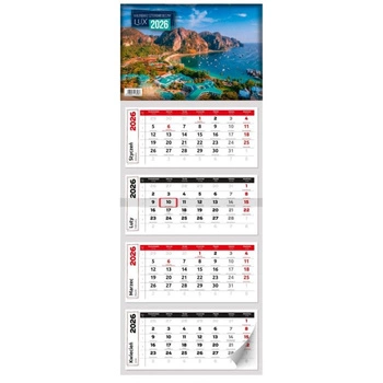 Kalpol.bis Kalendarz 2026 czteromiesięczny Lux