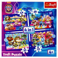 Puzzle 4w1 Bohaterowie na ratunek Psi Patrol