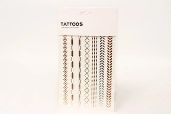 Tatuaż brokatowy mix wzorów