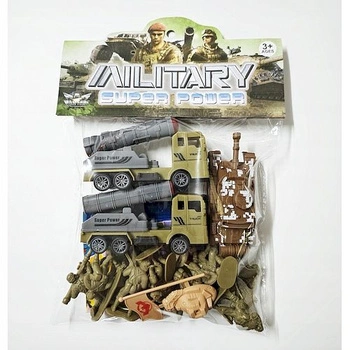 ZESTAW WOJSKO Z AKCESORIAMI 108/216