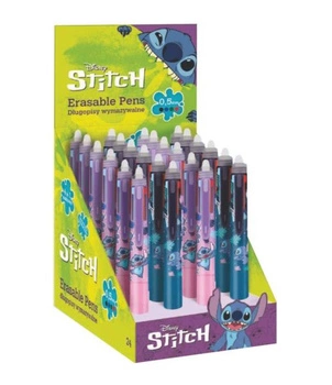 DISNEY BLUE - DŁUGOPIS WYMAZYWALNY AUTOMATYCZNY /MULTICOLOR - 4 in 1 / 0,5 mm STITCH