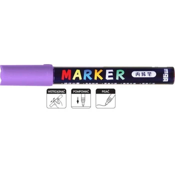 Marker akrylowy 1-2 mm, jasnofioletowy, MG