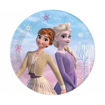 Talerzyki papierowe Frozen 2: Wind Spirit, next generation, 23cm, 8 sztuk
