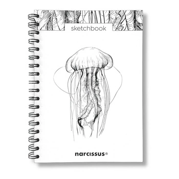 Narcissus Szkicownik B5 na spirali Meduza z perforacją 120 gs/m 60 kartek