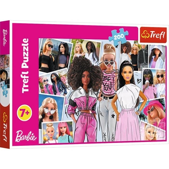 Puzzle 200 el. W Świecie Barbie