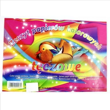 ZESZYT PAP KOLOR TĘCZA A4-8