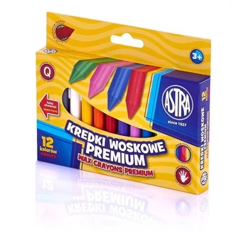 KREDKI WOSKOWE PREMIUM ASTRA 12 KOLORÓW @