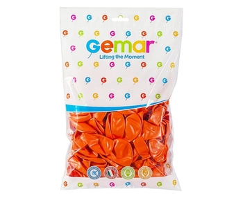 Balony GM90 metalizowane 10' 26cm - pomarańczowe 031/ 100 szt.