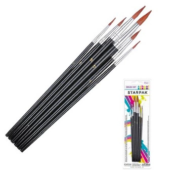 ZESTAW PĘDZLI 6 SZTUK