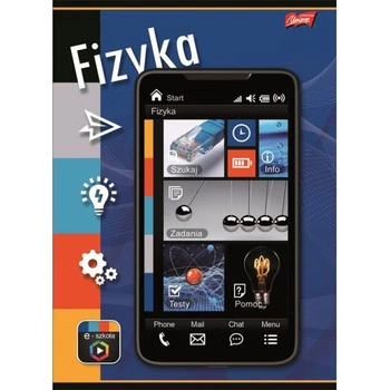 Zeszyt do fizyki, 60 kartek, kratka  A5 Unipap