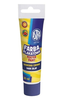FARBY PLAKATOWE TUBKA 30ML NIEBIESKA CIEMNA