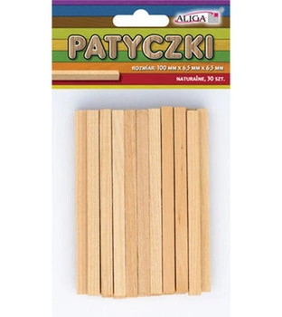 Patyczki PK-0646 bezbarwne op.30szt. 6,5x6,5x100mm