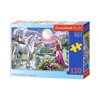 Castorland Puzzle  120 el. B-13098-1 Princess and her Unicorns