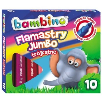 FLAMASTRY 10KOLORÓW TRÓJKĄTNE