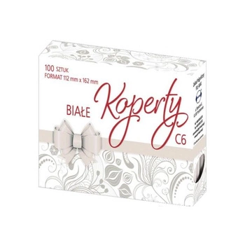 KOPERTA BIAŁA 100SZT 112/162 C6