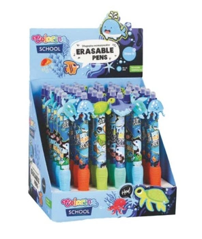 COLORINO - DŁUGOPIS WYMAZYWALNY AUTOMATYCZNY SEA ANIMALS