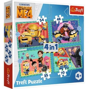 PUZZLE 4W1 MINIONKI