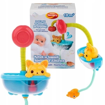 KOTEK W KĄPIELI SPIENIONA ZABAWA