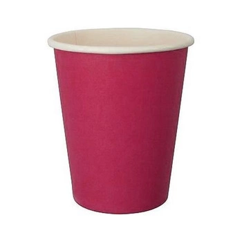 Kubeczki pap. jednokolorowe Magenta, 270ml/6 szt.