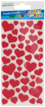Ozdoba dekoracyjna Eva Serce samoprzylepna Craft and Fun