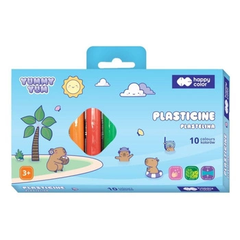 Plastelina okrągła 10 kol., Kapibara, Yummy Yum, Happy Color