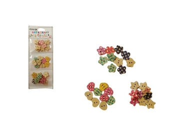 artykuł kreatywny guziki drewniane 30 sztuk