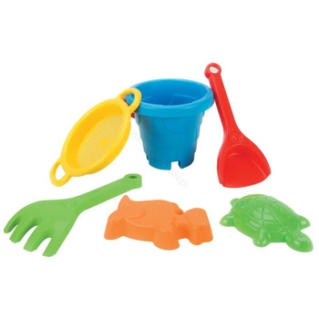 Komplet do Piasku Zamek 6 el. 2 kolory Wader