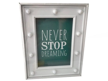 Ramka na zdjęcia z podświetleniem LED; 24x19x3cm