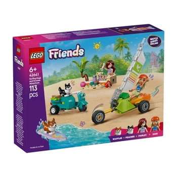 Klocki LEGO Friends 42641 Przygoda z surfującymi psami i skuterem