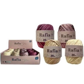 Rafia na szpulce 20m Satin Gold