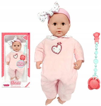 Bobas 42cm + smoczek B/O, dźwięk, światło, rozm oapk: 46x24x12cm