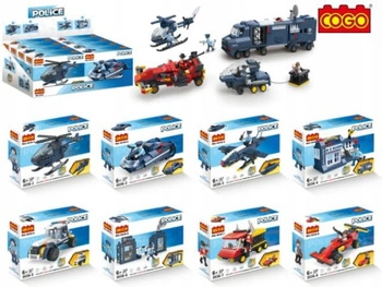 KLOCKI POJAZDY mix kolorów