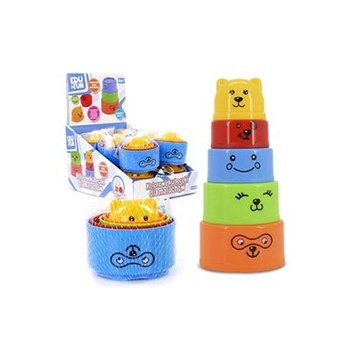 KOLOROWE KUBECZKI EDU&FUN 12 SZT/DISP.