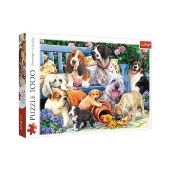 Trefl Puzze 1000 Psy w ogrodzie