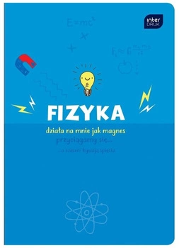 Zeszyt do fizyki hybryda, 60 kartek, kratka, A5, Interdruk
