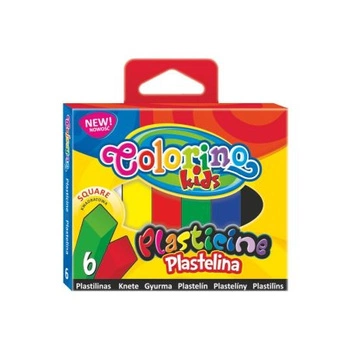 PLASTELINA  KWADRATOWA 6 KOLORÓW @