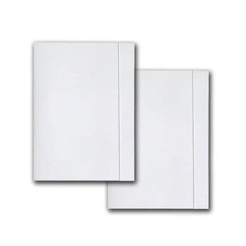 Teczka Biała z gumką A4 'Kreska'