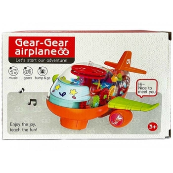 Helikopter B/O GEAR, 20x14x16cm, światło, dźwięk