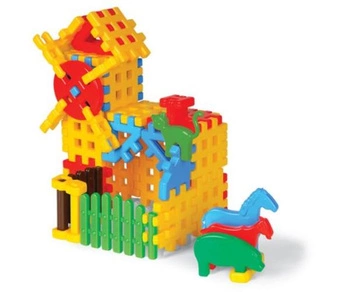 Marioinex Klocki Waffle- Młyn - 50 elementów