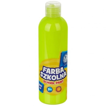 Farba Szkolna Plakatowa 250ml Fluo Żółta Astra