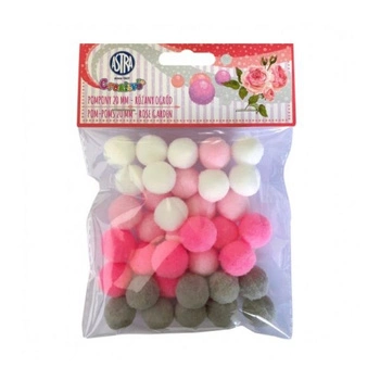 POMPONY 20MM RÓŻANY OGRÓD