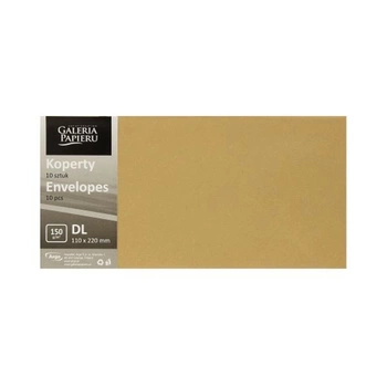 Koperta DL Pearl srebrny K., 150g/m2, op/10szt.