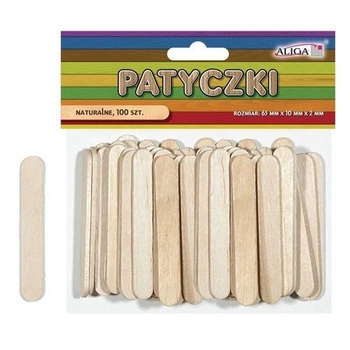 Patyczki PK-0067 bezbarwne op.100szt. 65X10X2mm