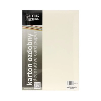 Karton ozdobny Gładki kremowy 50 szt./op. 160 g/m2