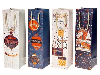 Torebka prezentowa na butelkę 35x12x9cm